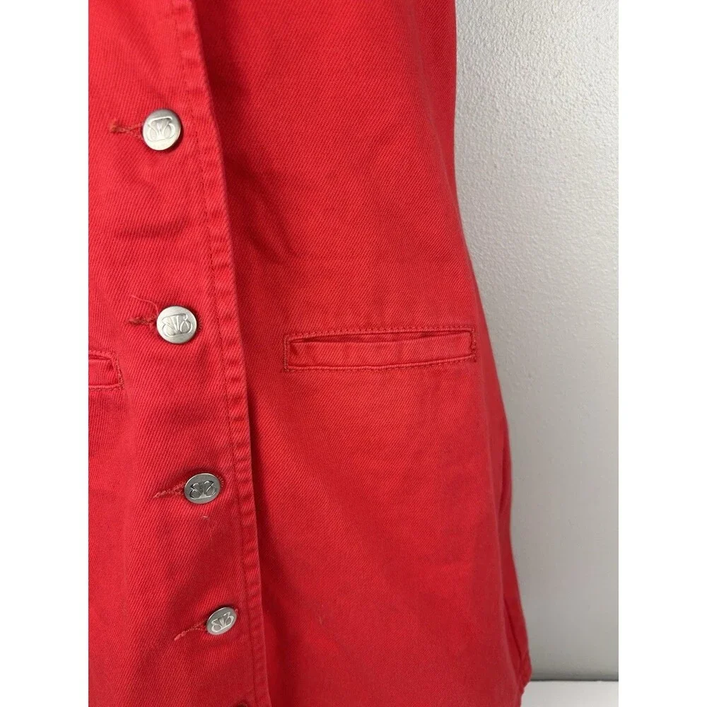 beginning boutique Corbin Red Denim halter Neck mini dress Size XS Or 2 NWT - Picture 5 of 10